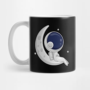 Astronaut and moon Mug